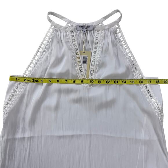 RAMY BROOK Allysha Lace Trim Sleeveless Top in Ivory - Picture 10 of 11